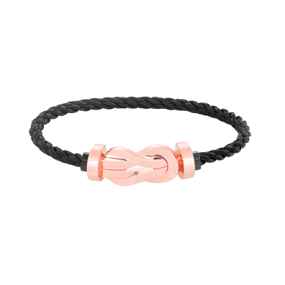[AuraEcho]CHANCE LARGE 8 FIGURE BUCKLE NO DIAMOND BRACELET ROSE GOLD