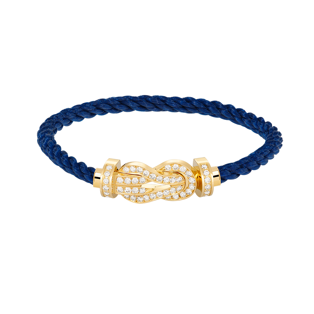 [AuraEcho]CHANCE LARGE 8 FIGURE BUCKLE FULLDIAMOND BRACELET GOLD