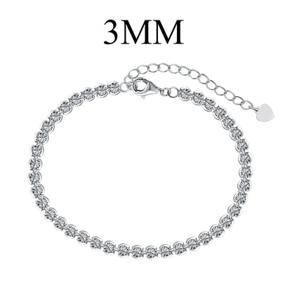 [AuraEcho]Ornate  Sparkling Round Cut Daily Bracelet