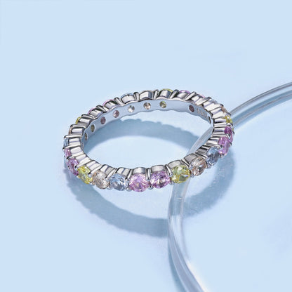 [AuraEcho]Dazzling Resplendent Round Cut Party Ring