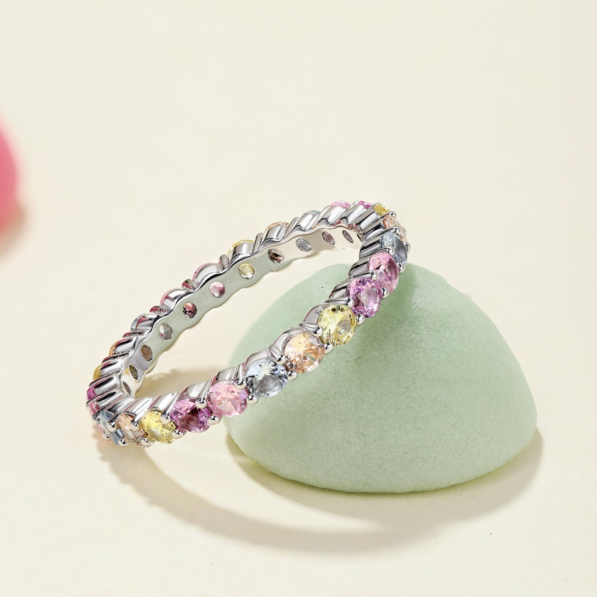 [AuraEcho]Dazzling Resplendent Round Cut Party Ring