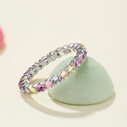 [AuraEcho]Dazzling Resplendent Round Cut Party Ring