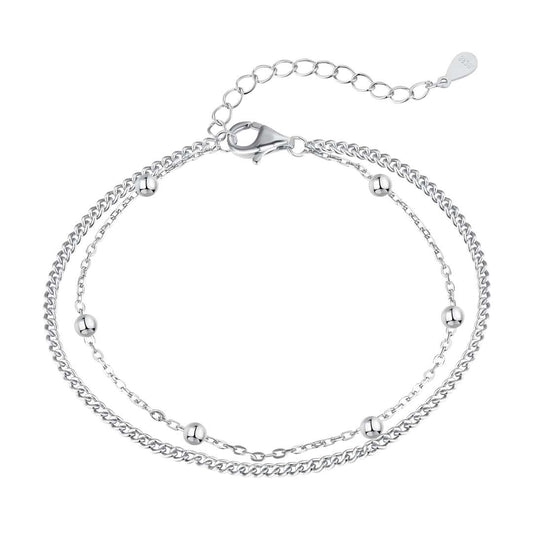 [AuraEcho]Delicate Bead Double Layer Bracelet