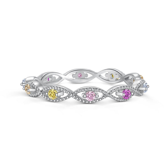 [AuraEcho]Elegant Energetic Round Cut Daily Ring
