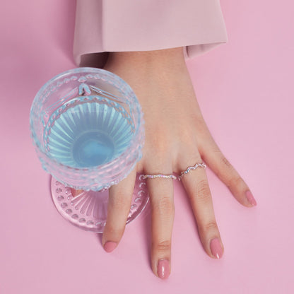 [AuraEcho]Ornate Vibrant Round Cut Daily Ring