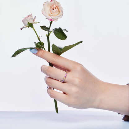 [AuraEcho]Dazzling Resplendent Round Cut Party Ring