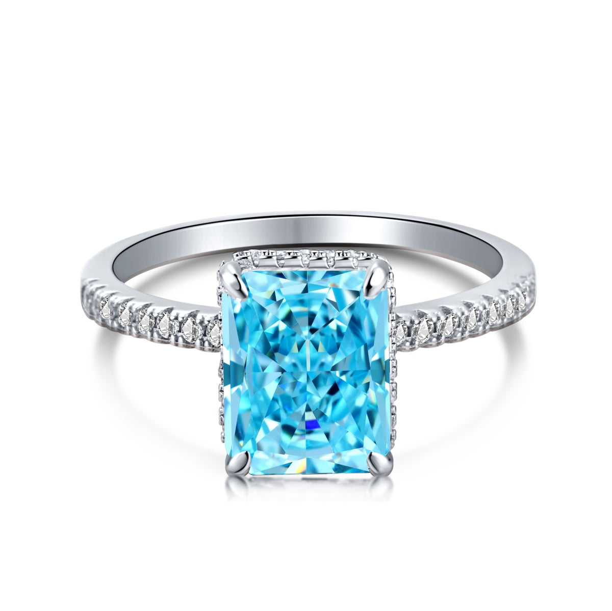 [AuraEcho]4.0 Carat Luxurious Engagement Ring