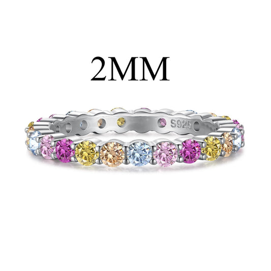 [AuraEcho]Elegant Vivid Round Cut Daily Ring