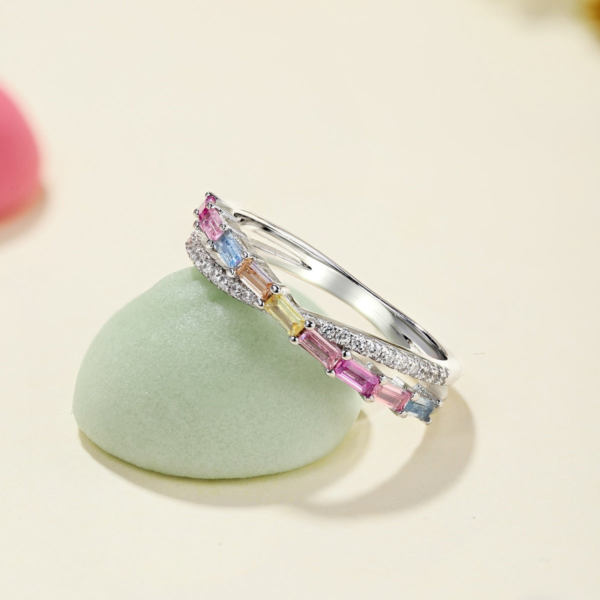 [AuraEcho]Energetic Elegant Radiant Cut Party Ring