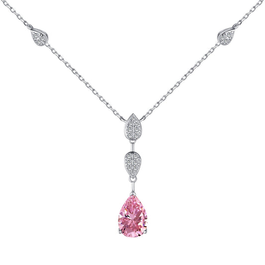 [AuraEcho]Dazzling Pear Cut Necklace