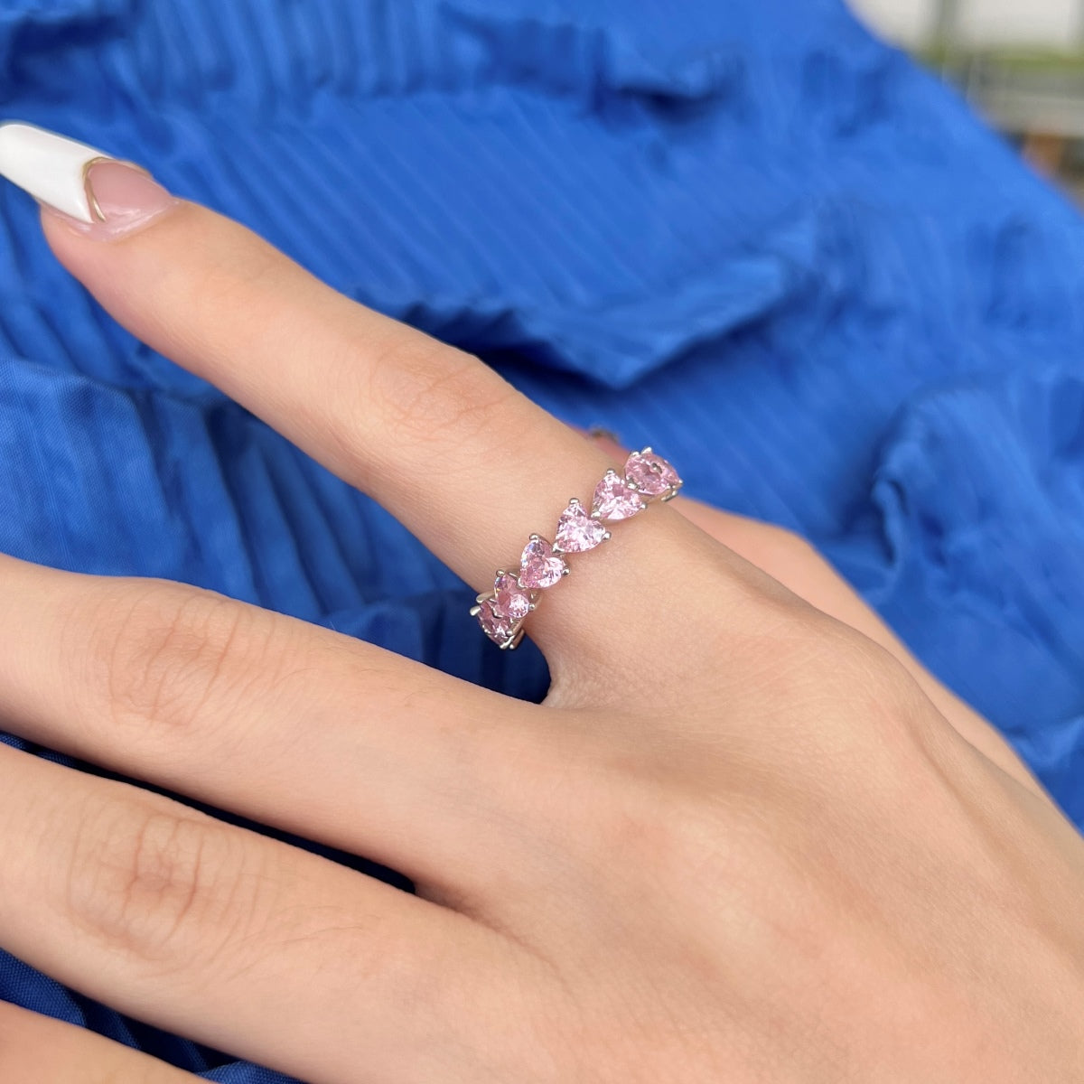 [AuraEcho]0.25 Carat Radiant Romance Heart Cut Lover Ring