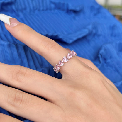 [AuraEcho]0.25 Carat Radiant Romance Heart Cut Lover Ring