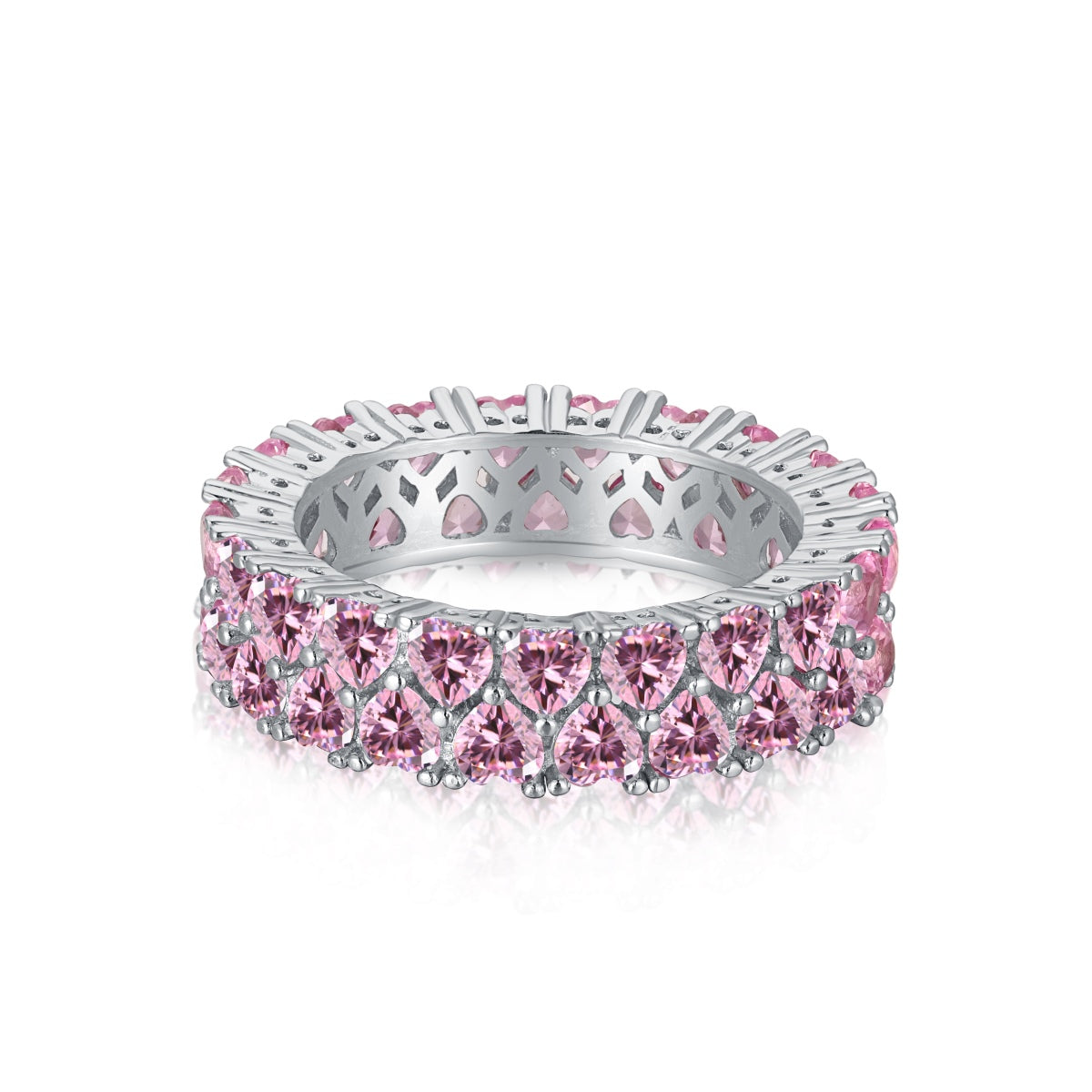 [AuraEcho]Sparkling Full Heart Ring