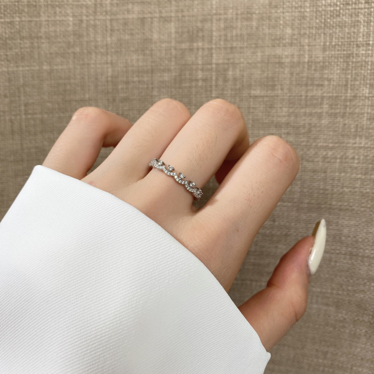 [AuraEcho]Elegant Resplendent Round Shape Party Ring