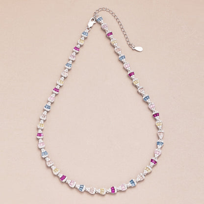 [AuraEcho]Radiant Colorful Rainbow Necklace