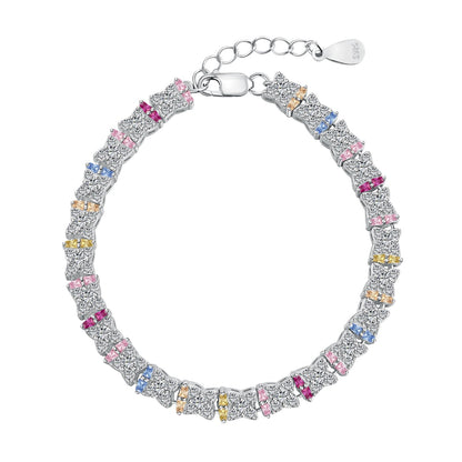 [AuraEcho]Unique Colorful Flower Shape Daily Bracelet