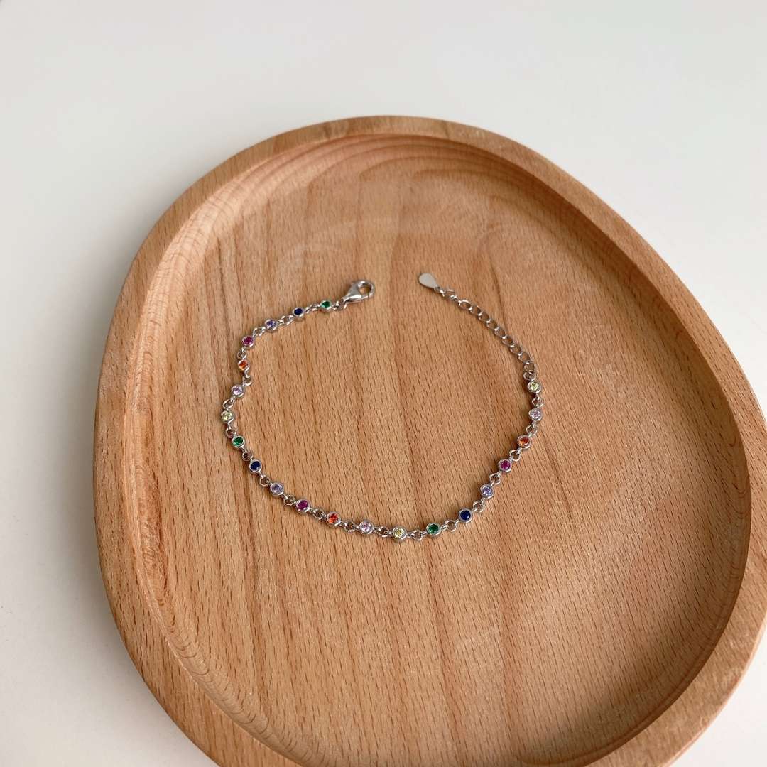 [AuraEcho]Colorful Bead Array Bracelet
