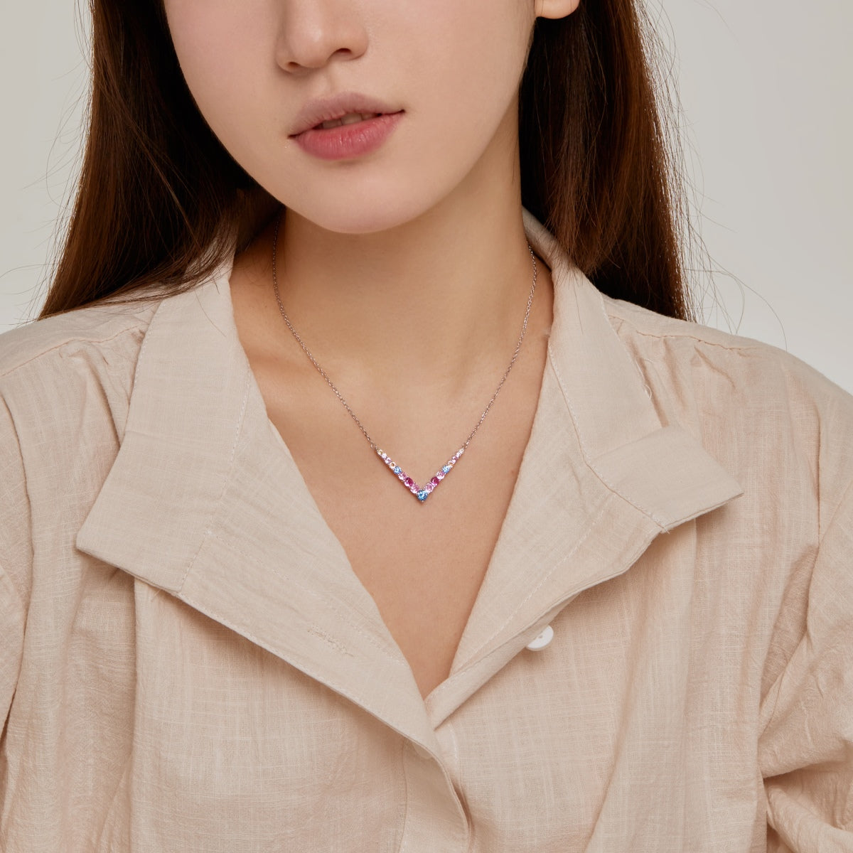 [AuraEcho]Ornate Round Cut Necklace
