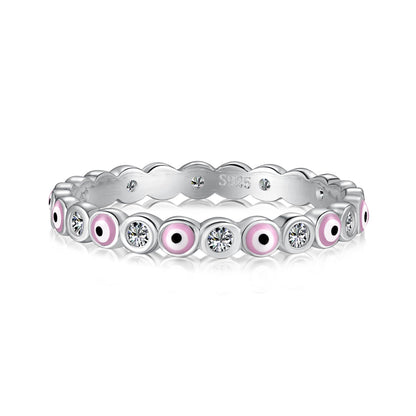 [AuraEcho]Sparkling Vibrant Round Shape Daily Ring