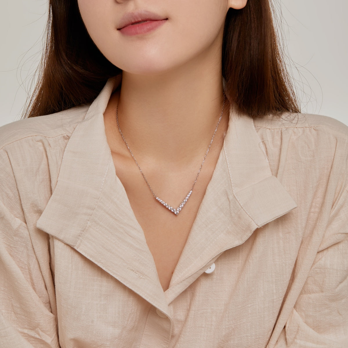 [AuraEcho]Ornate Round Cut Necklace