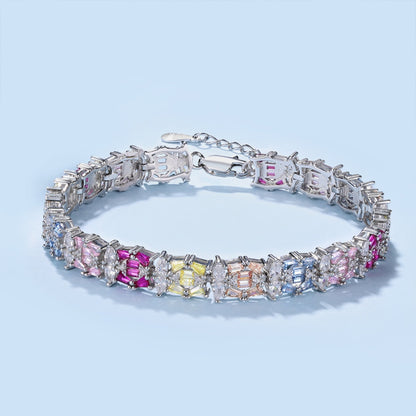 [AuraEcho]Delicate Colorful Multi Cut Party Bracelet