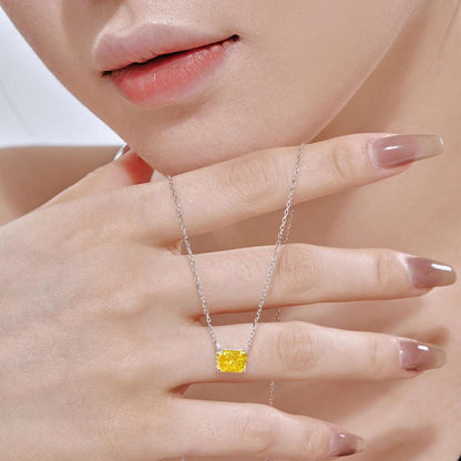 [AuraEcho]Luxurious Square Shape Colorful Necalack