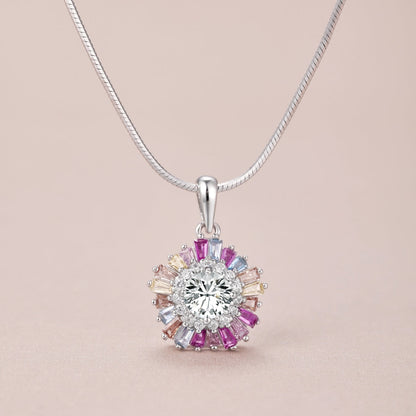 [AuraEcho]Charming Flower Colorful Necklace