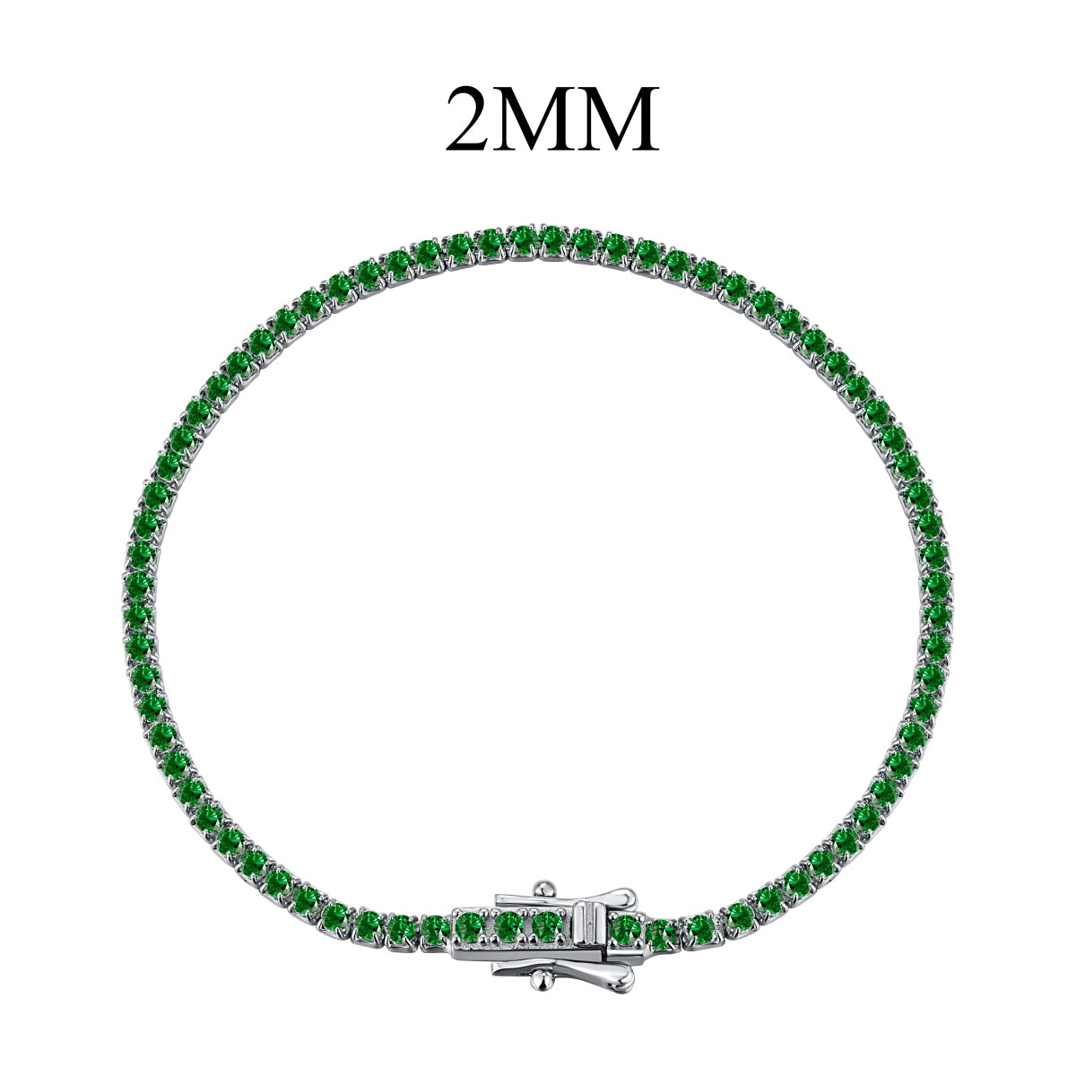 [AuraEcho]Radiant Colorful Round Cut Party Bracelet
