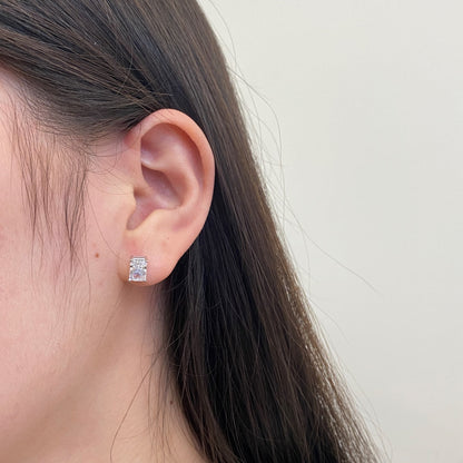 [AuraEcho]Radiant Luxurious Princess Cut Daily Earrings