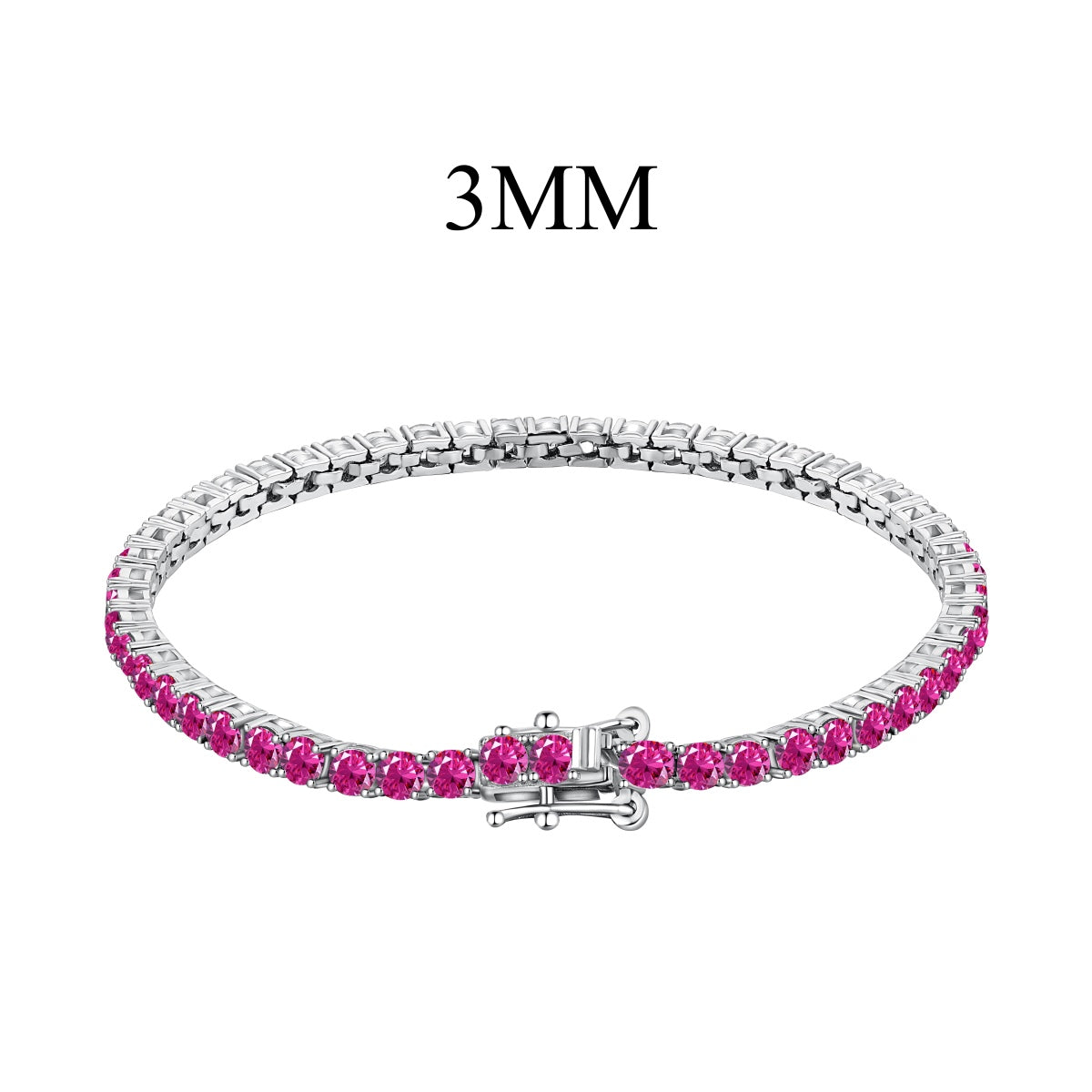 [AuraEcho]Radiant Colorful Round Cut Party Bracelet