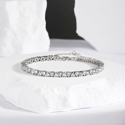 [AuraEcho]Dazzling Romantic Heart Shape Lover Bracelet
