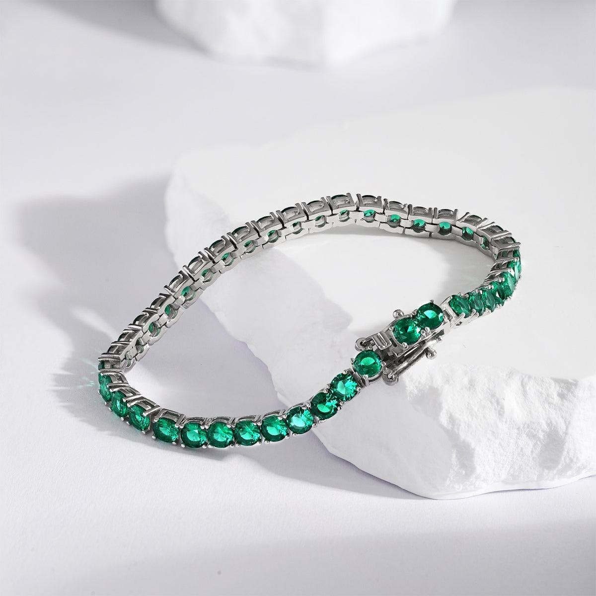 [AuraEcho]Radiant Colorful Round Cut Party Bracelet
