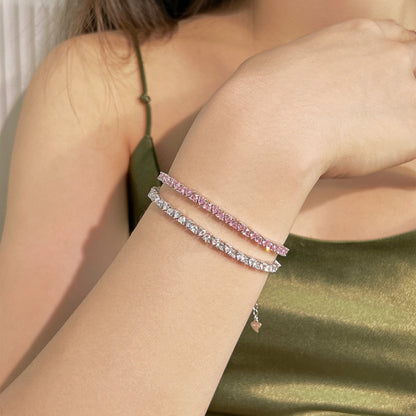 [AuraEcho]Dazzling Romantic Heart Shape Lover Bracelet