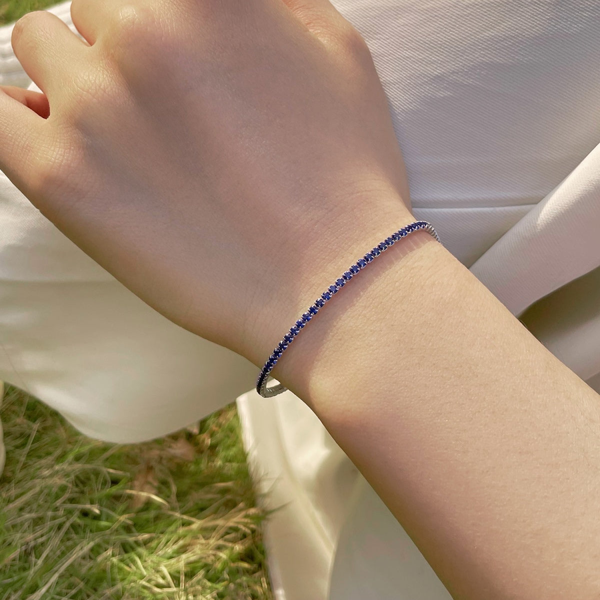 [AuraEcho]Radiant Colorful Round Cut Party Bracelet
