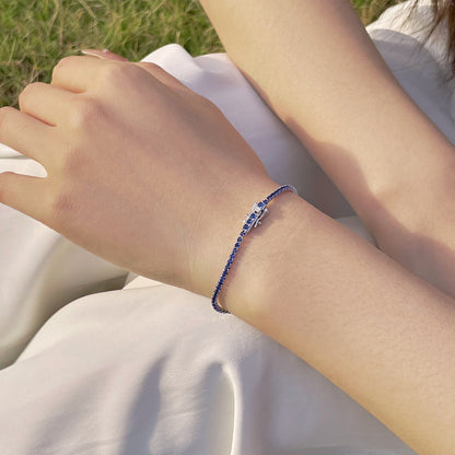 [AuraEcho]Radiant Colorful Round Cut Party Bracelet
