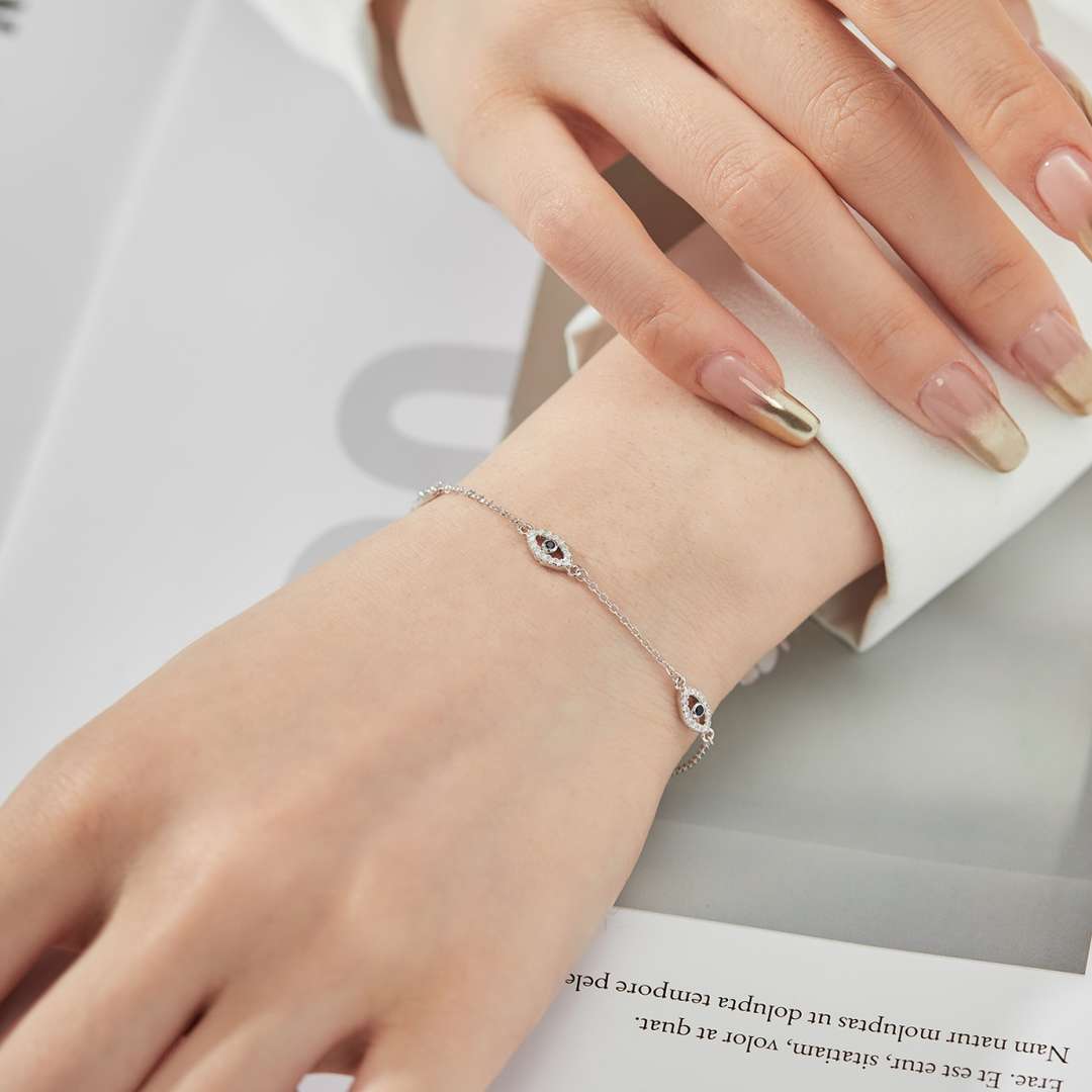 [AuraEcho]Evil Eye Shape Pendent Necklace