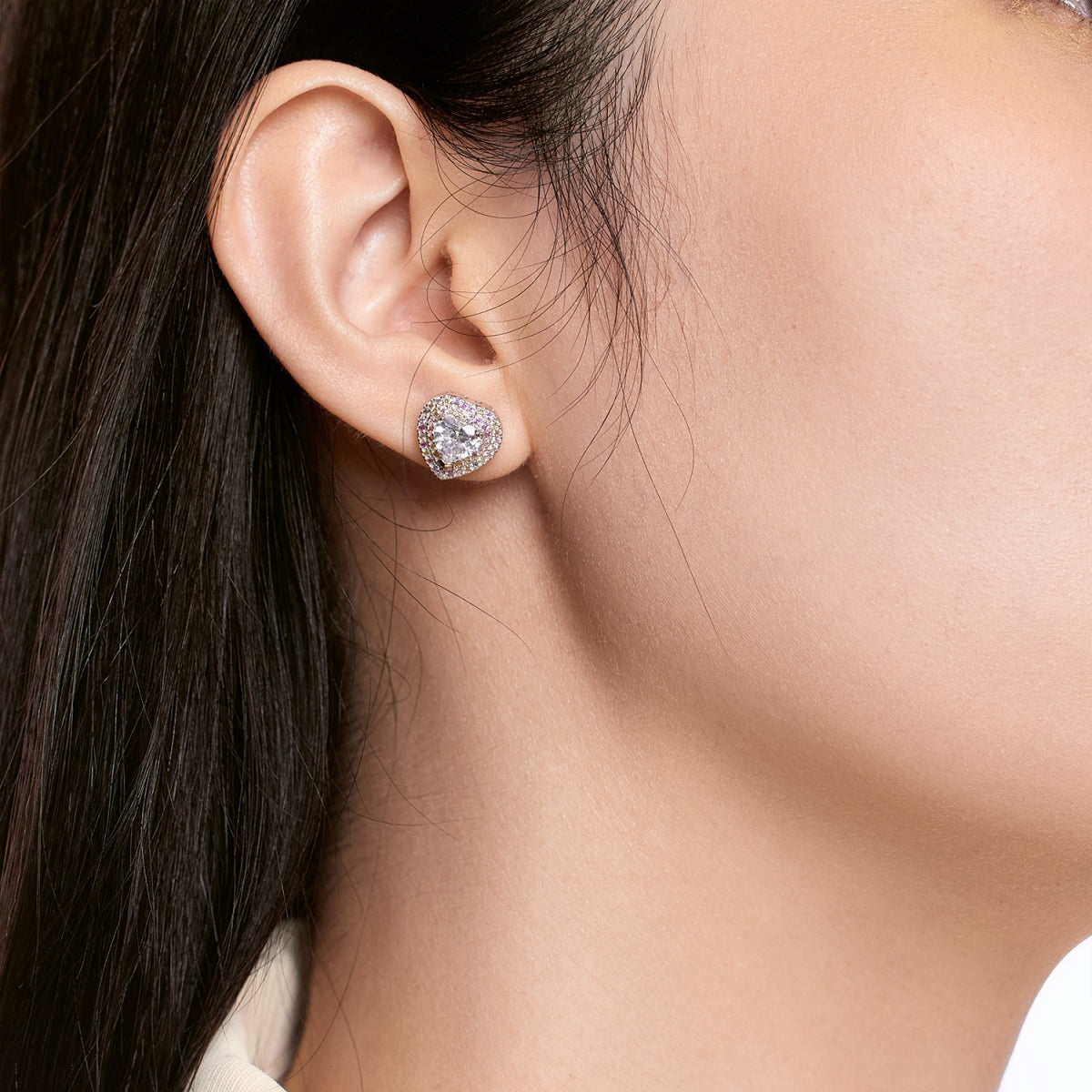 [AuraEcho]Dazzling Heart Shape Lover Earrings