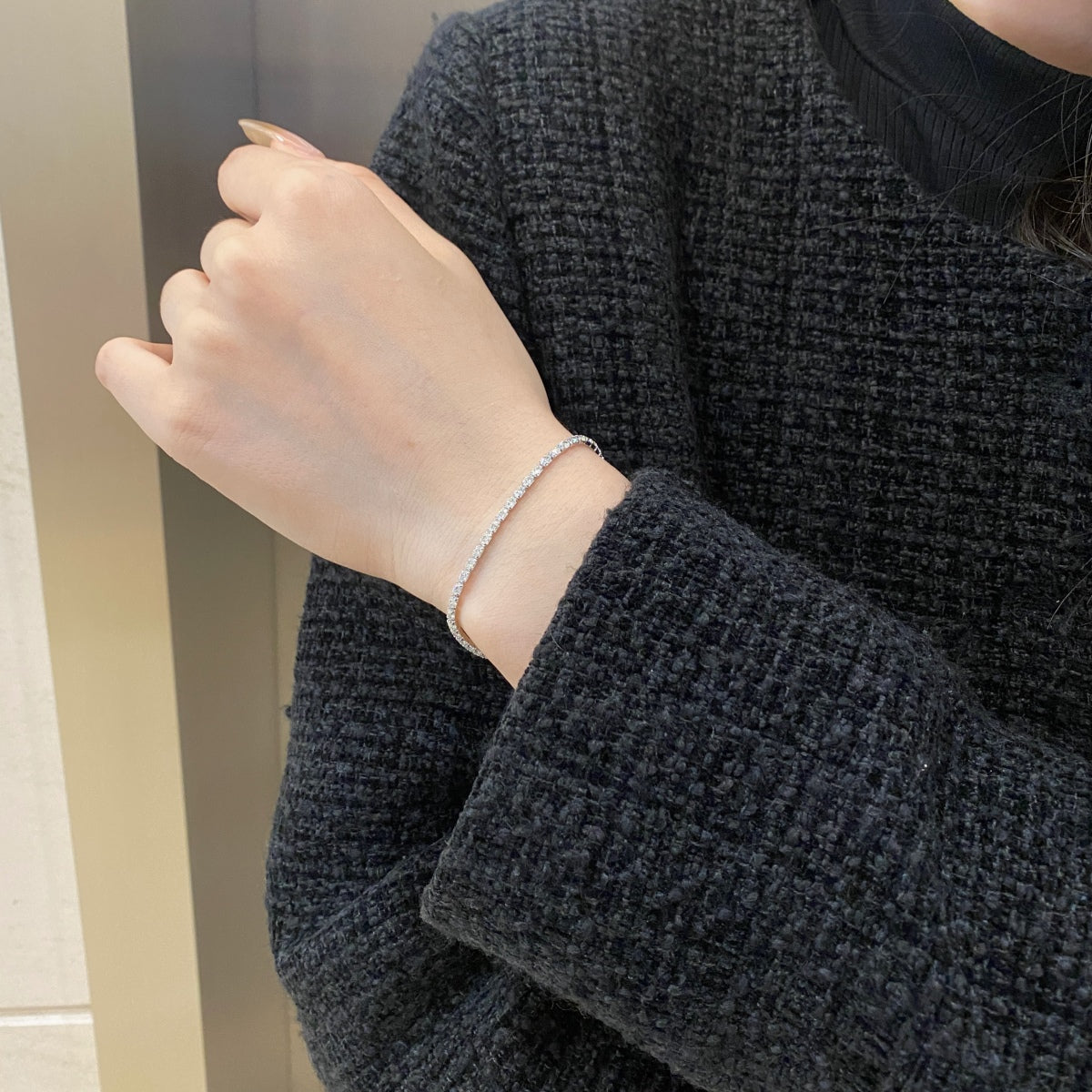[AuraEcho]Elegant Emerald Cut Daily Bracelet