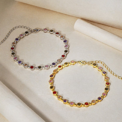 [AuraEcho]Sparkling Exquisite Round Cut Party Bracelet