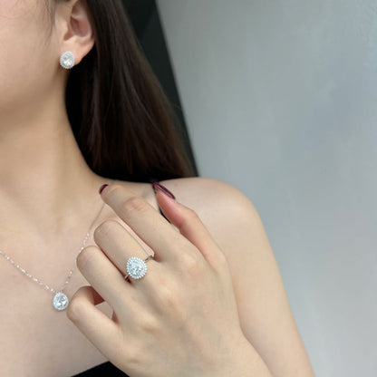 [AuraEcho]Delicate Gorgeous Pear Cut Daily Earrings