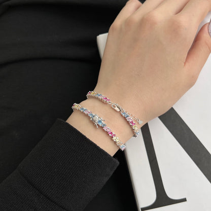 [AuraEcho]Ornate Sparkling Multi Cut Party Bracelet