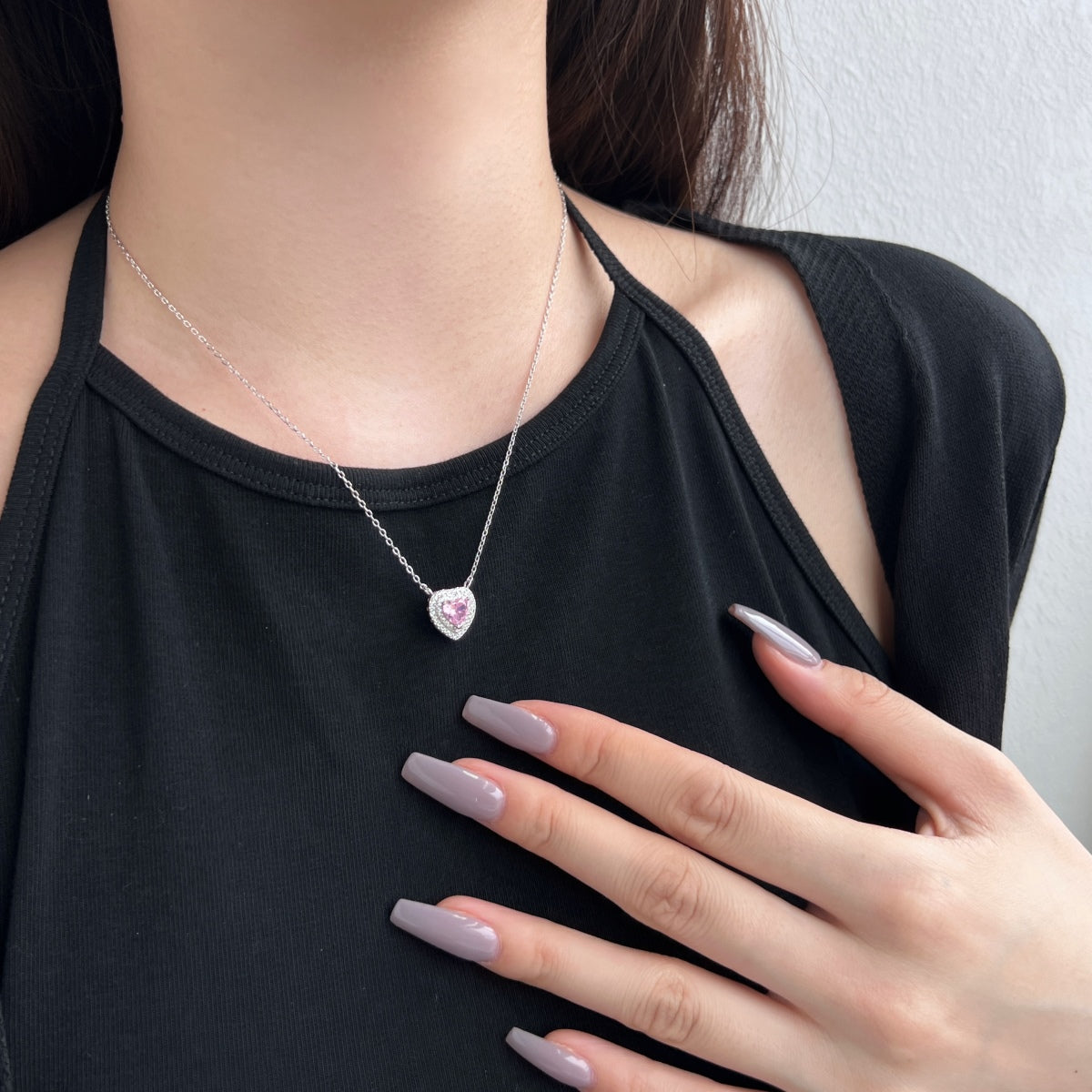 [AuraEcho]Exquisite Heart Shape Necklace