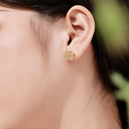 [AuraEcho]Four Leaf Clover Fashion Earrings