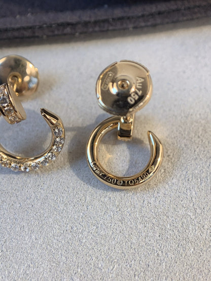 [AuraEcho]JUSTE EARRINGS GOLD DIAMONDS
