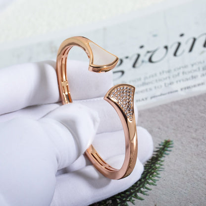 [AuraEcho]DREAM BRACELET OPEN PINK GOLD MOP DIAMOND