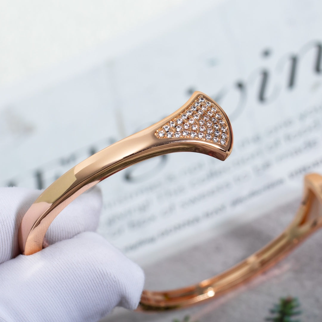 [AuraEcho]DREAM BRACELET OPEN PINK GOLD MOP DIAMOND