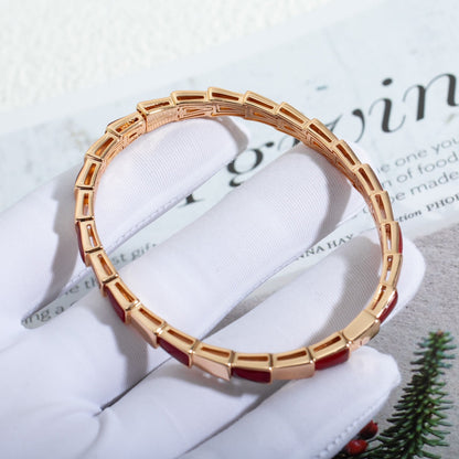 [AuraEcho]SERPENTI BRACELET PINK GOLD RUBELLITE