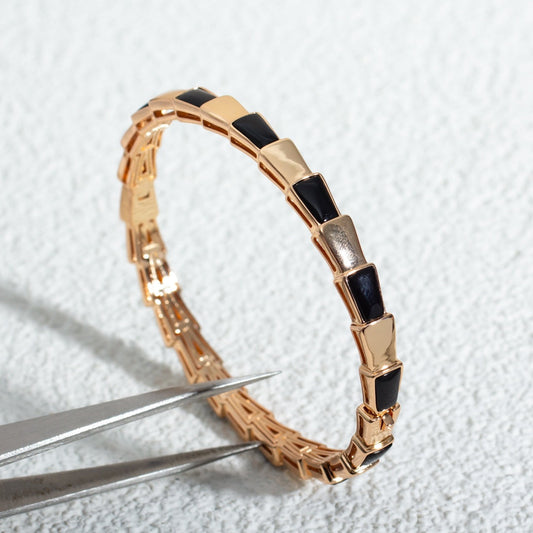 [AuraEcho]SERPENTI BRACELET PINK GOLD ONYX