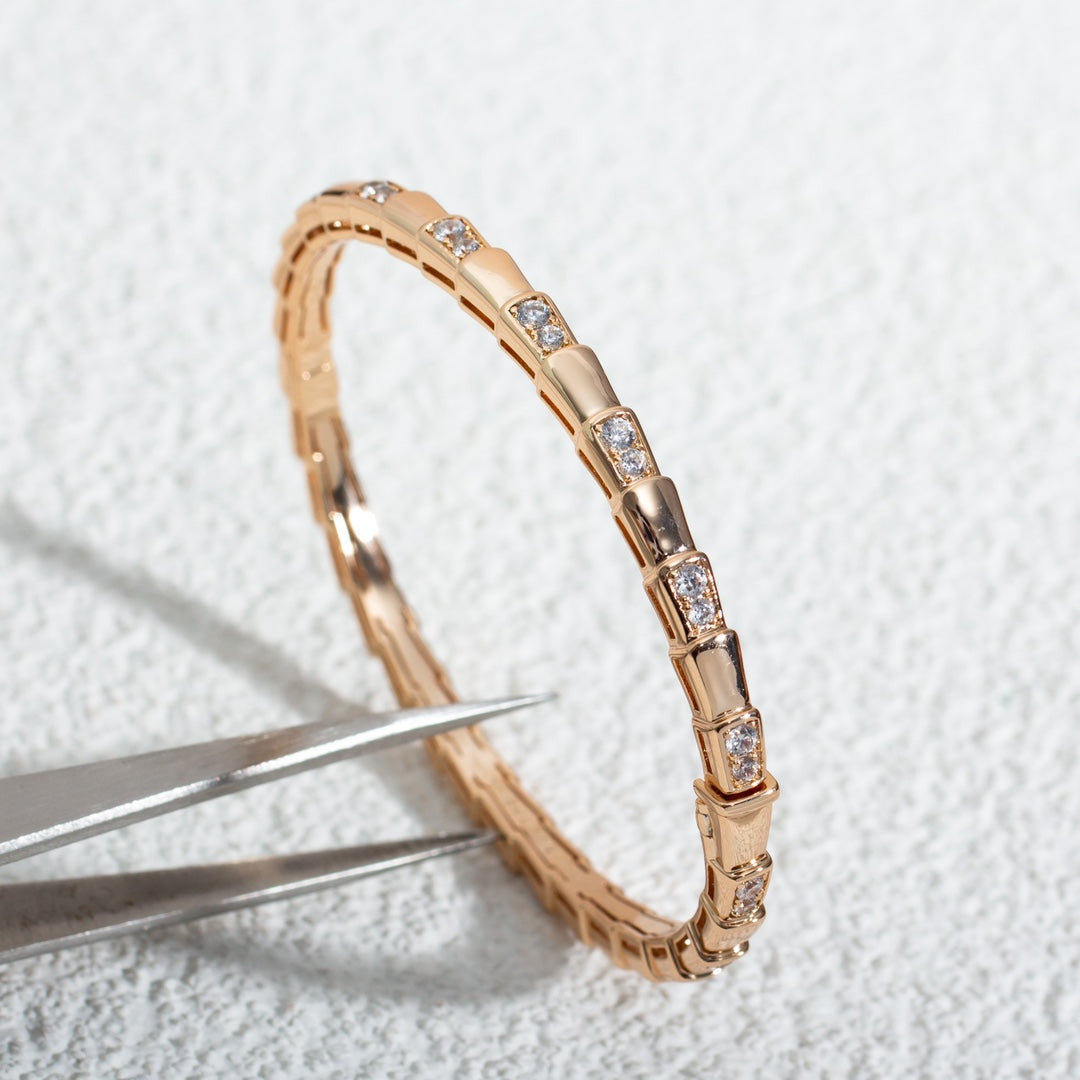 [AuraEcho]SERPENTI SMALL BRACELET PINK GOLD DIAMOND