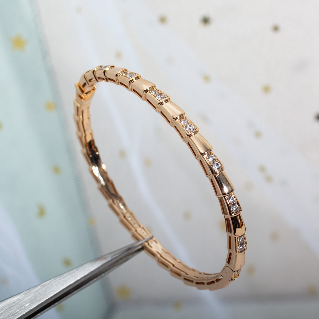 [AuraEcho]SERPENTI SMALL BRACELET PINK GOLD DIAMOND